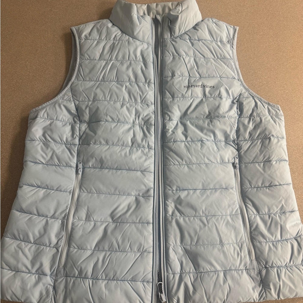 Vineyard Vines Women's Sky Blue Quilted Vest